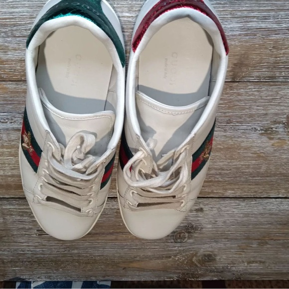 Size 9 - Gucci Ace Embroidered Bee W - Picture 3 of 6